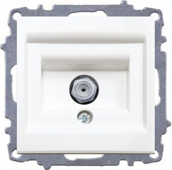 ABB Zena без рамки бел. TV розетка F-разъем арт. 609-010200-280