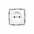 ABB Zena без рамки бел. розетка б/з арт. 609-010200-215