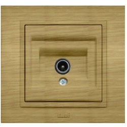 ABB Zena без рамки береза розетка TV прох. арт. 609-012700-272