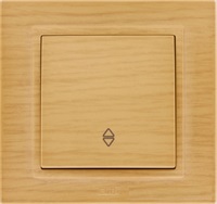 ABB Zena без рамки береза выключатель 1кл проходной арт. 609-012700-209
