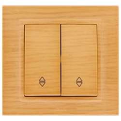 ABB Zena без рамки береза выключатель 2кл проходной арт. 609-012700-211