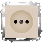 ABB Zena без рамки крем. розетка б/з арт. 609-010300-215