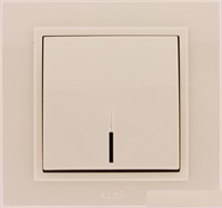 ABB Zena без рамки крем. выкл 1кл подсв. Led арт. 609-010300-201
