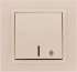 ABB Zena без рамки крем. выключатель 1кл. прох. с подсв. Led арт. 609-010300-210