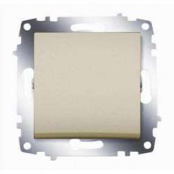 ABB Zena без рамки крем. выключатель 1кл арт. 609-010300-200