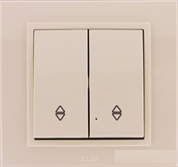 ABB Zena без рамки крем. выключатель 2кл проходной арт. 609-010300-211