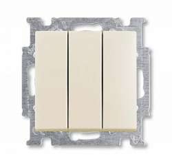 ABB Zena без рамки крем. выключатель 3кл арт. 609-010300-254
