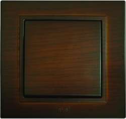 ABB Zena без рамки темн. орех выключатель 1кл проходной арт. 609-012900-209