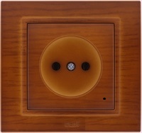 ABB Zena без рамки вишня розетка б/з арт. 609-012800-215