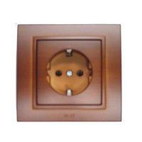 ABB Zena без рамки вишня розетка с/з арт. 609-012800-217