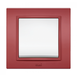 ABB Zena бордовая рамка 1 постовая арт. 608-012210-271