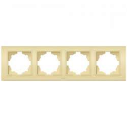 ABB Zena крем. рамка 4 постовая арт. 500-010300-228