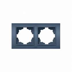 ABB Zena синяя рамка 2 постовая арт. 500-012110-226