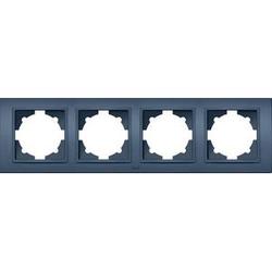 ABB Zena синяя рамка 4 постовая арт. 500-012110-228