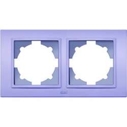 ABB Zena сиреневая рамка 2 постовая арт. 500-012010-226