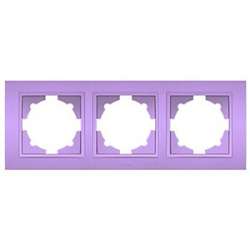 ABB Zena сиреневая рамка 3 постовая арт. 500-012010-227