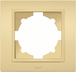 ABB Zena светло-жёлтая рамка 1 постовая арт. 608-011610-271