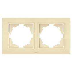 ABB Zena светло-жёлтая рамка 2 постовая арт. 500-011610-226