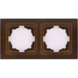 ABB Zena темн. орех рамка 2 постовая арт. 500-012900-226