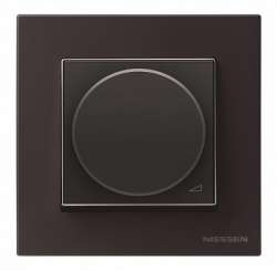 ABB Zenit Антрацит Механизм электронного поворотного светорегулятора для регулируемых LEDi ламп, 2-100 Вт, 2-модульный арт. N2260.3 AN