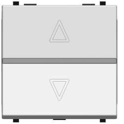 ABB Zenit Механизм электронного выключателя жалюзи, 700 ВА, 2-модульный, альпийский белый арт. N2261.2 BL