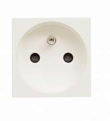 ABB Zenit Розетка французского стандарта с центральным контактом заземления, со шторками, 16А/ 250 В, альпийский белый арт. N2287 BL