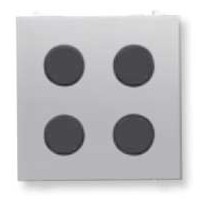 ABB Zenit SR-4-N2PL Центральная плата 4-кнопочная free@home, серебряный арт. SR-4-N2PL