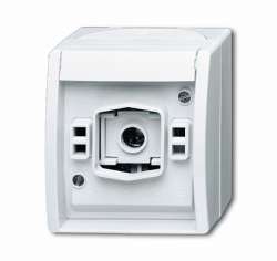 ABB ocean Корпус светового сигнала для ламп с цоколем Е-10, для открытой установки, IP44, альпийский белый арт. 1582-0-0328