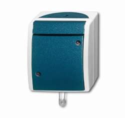 ABB ocean Переключатель со шнурком, IP44, откр.монтаж, серый/сине-зелёный арт. 1383-0-0141