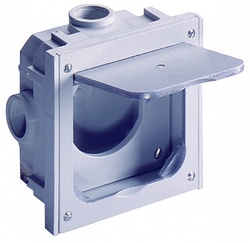 ABL Бокс-адаптер для RJ45, ТВ и телефонных механизмов, IP41, (серый) арт. 1632497