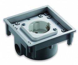 ABL Розетка SCHUKO, термопласт, 2 кабельных ввода с резьбой, IP41, ABL арт. 1471601