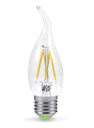 ASD Premium Лампа LED свеча на ветру 5.0Вт 160-260В Е27 4000К 450Лм прозрачная арт. 4690612003535