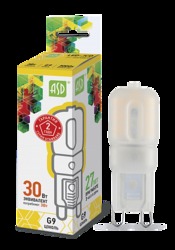 ASD Standard Лампа LED-JCD 3Вт 160-260В G9 3000К 270Лм арт. 4690612003764