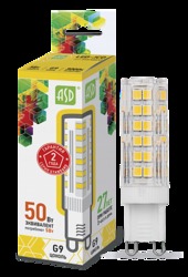 ASD Standard Лампа LED-JCD 5Вт 160-260В G9 3000К 450Лм арт. 4690612004594