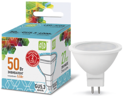 ASD Standard Лампа LED-JCDR 5.5Вт 160-260В GU5.3 4000К 495Лм арт. 4690612001432