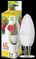 ASD Standard Лампа LED свеча 5Вт 160-260В Е14 3000К 450Лм арт. 4690612002200