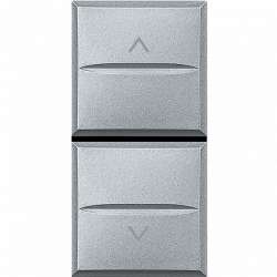 BT Axolute Алюминий Axial Выключатель жалюзийный кнопочный 10А), 1 мод арт. HC4037