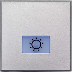 BT Axolute Алюминий Кнопка 1Р (NO) 10 А 250 В~ с символом «лампа» – 2 мод арт. HC4043/2