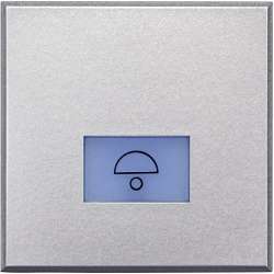 BT Axolute Алюминий Кнопка 1Р (NO) 10 А 250В с символом «звонок» – 2 модуля арт. HC4042/2