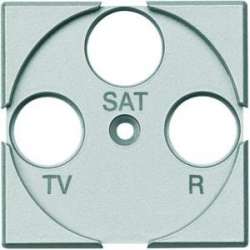BT Axolute Алюминий Лицевая панель для розеток TV+FM+SAT арт. HC4207
