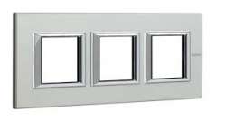 BT Axolute Алюминий Рамка 2+2+2 мод прямоугольная (надпись горизонтально) арт. HA4802M3HXC