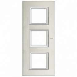 BT Axolute Алюминий Рамка 2+2+2 мод прямоугольная (надпись вертикально) арт. HA4802/3XC