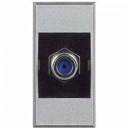 BT Axolute Алюминий Розетка TV тип F, сопротивление 75 Ом, резьбовое соединение, 1 мод арт. HC4269F