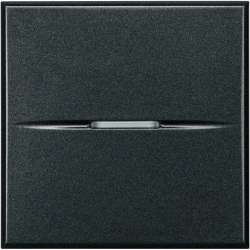 BT Axolute Антрацит Axial Переключатель перекрёстный 16А 2 мод арт. HS4004/2