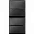 BT Axolute Антрацит Axial Выключатель кнопочный 10А (2 NO контакта), 1 мод арт. HS4036