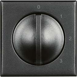 BT Axolute Антрацит Переключатель 4-позиционный поворотный арт. HS4016