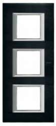 BT Axolute Антрацит Рамка 2+2+2 мод прямоугольная (надпись вертикально) арт. HA4802/3XS