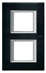 BT Axolute Антрацит Рамка 2+2 мод прямоугольная (надпись вертикально) арт. HA4802/2XS