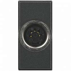 BT Axolute Антрацит Разъем 5-ти полюсный DIN под распайку, для устройств HI-FI и аналогичных им арт. HS4292