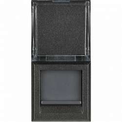 BT Axolute Антрацит Розетка RJ45 STP кат6A арт. HS4279C6A